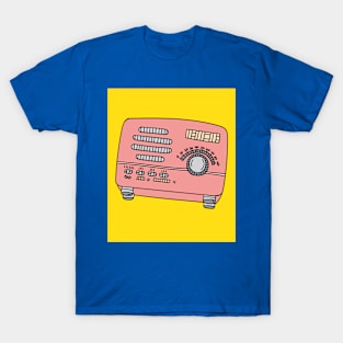 Old Colorful Stylish Retro Music Radios T-Shirt